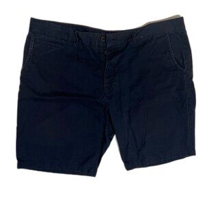 Primark Dark Blue Shorts with Maroon Trim